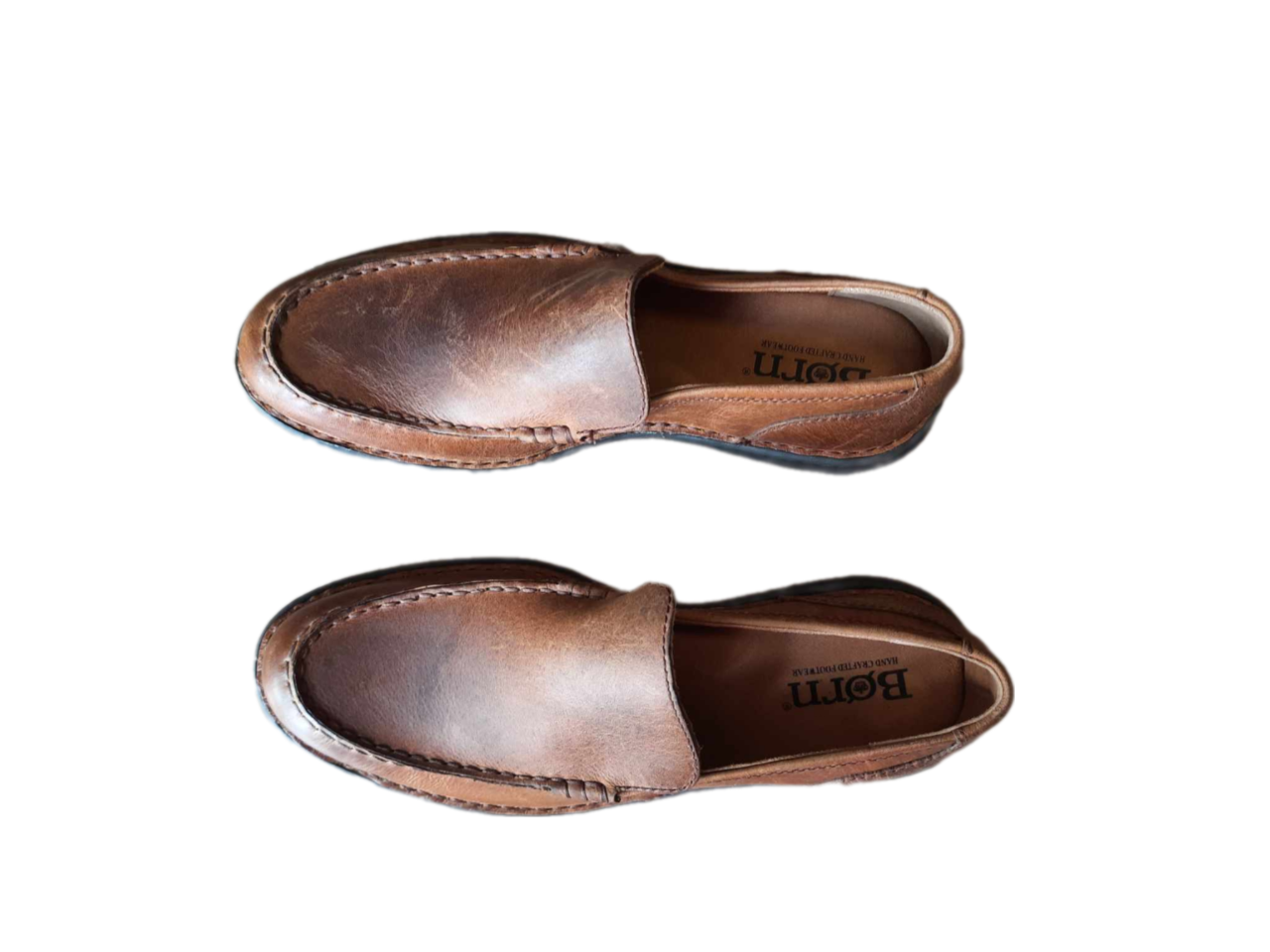 Giày lười nam da thật Born Men's đế thể thao siêu nhẹ - Giày nam xuất khẩu Mỹ, Eu