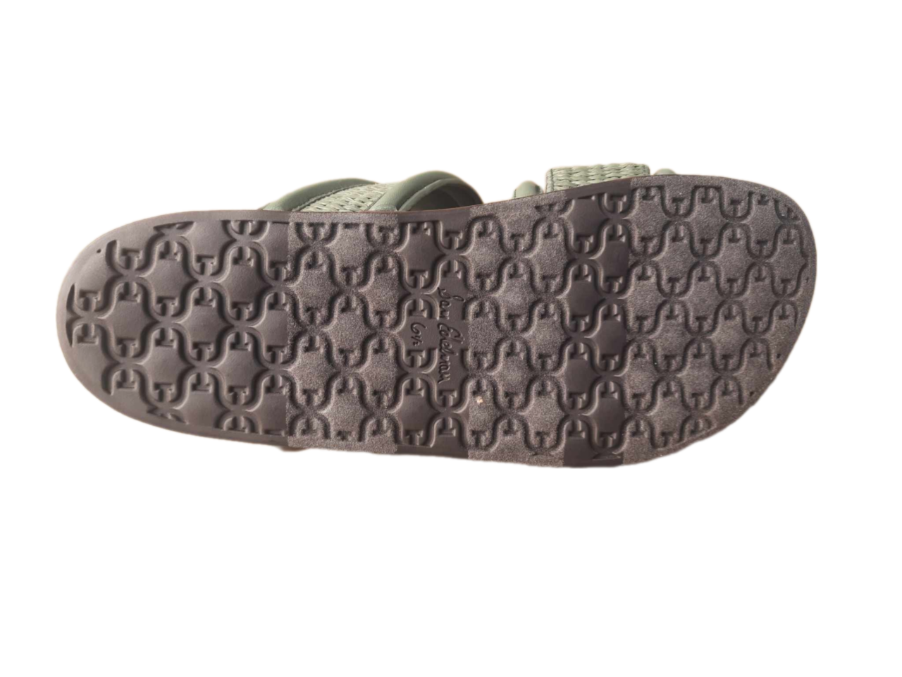 Sandal nữ Sam Edelman Women's Rowan Slide Sandal Light Natural màu xanh - Giày xuất Mỹ