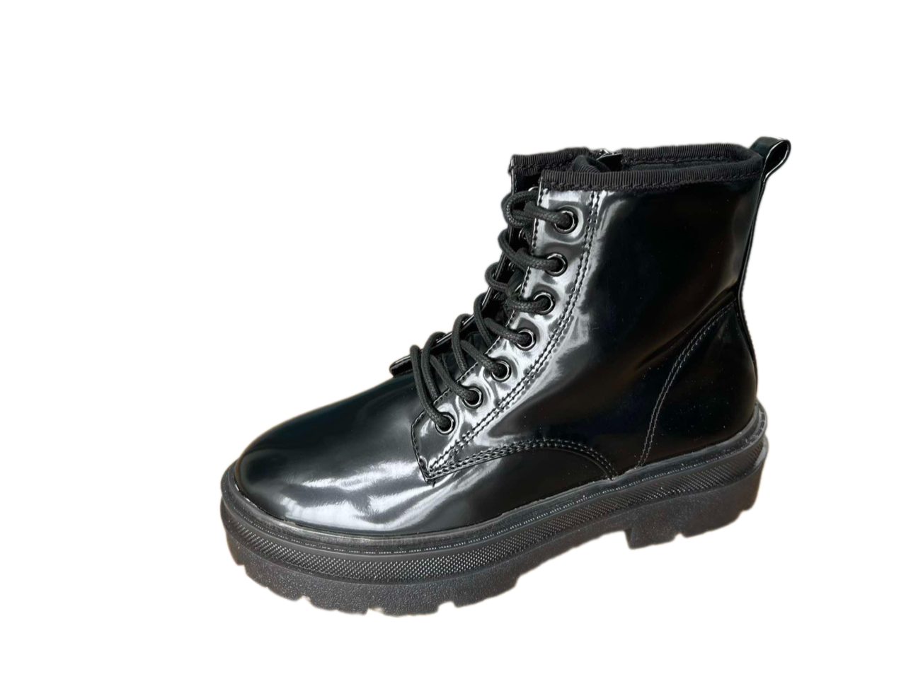 Boot nữ da thật Next màu đen bóng  - Giày da xuất dư sang Mỹ