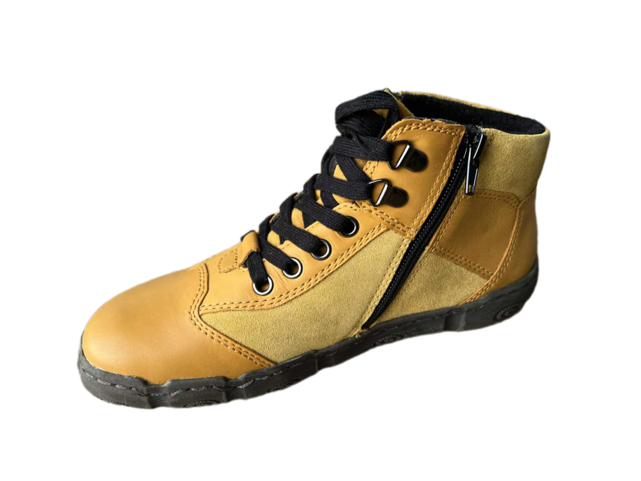 Giày nữ VNXK sneaker Women in leather Naturläufer flex-zone màu vàng  - Giày da xuất dư sang Mỹ, Âu