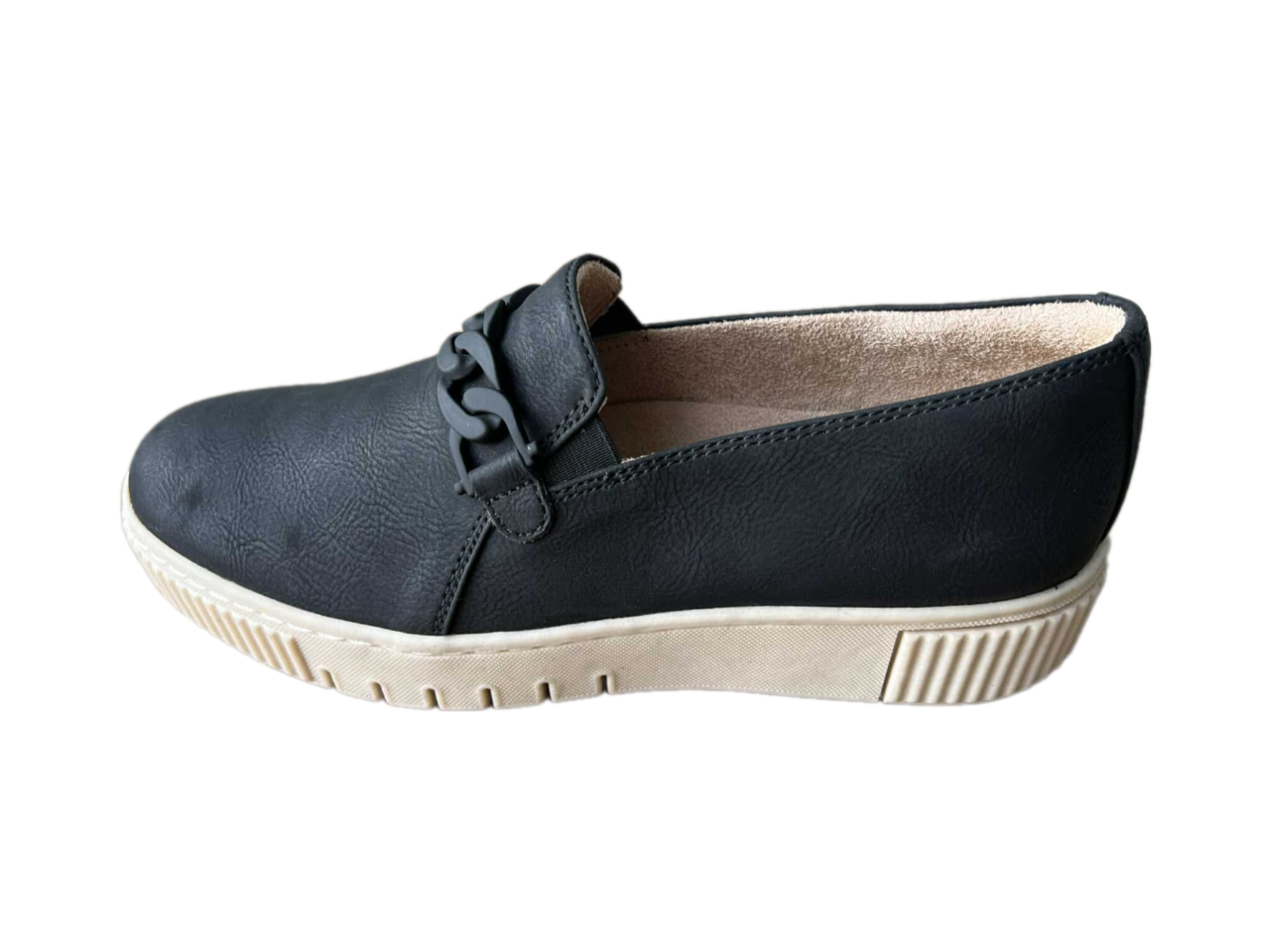 Giày nữ VNXK Naturalizer Women's Daphne Platform Slip On Sneaker Black Leather - Giày nữ xuất Mỹ, Âu