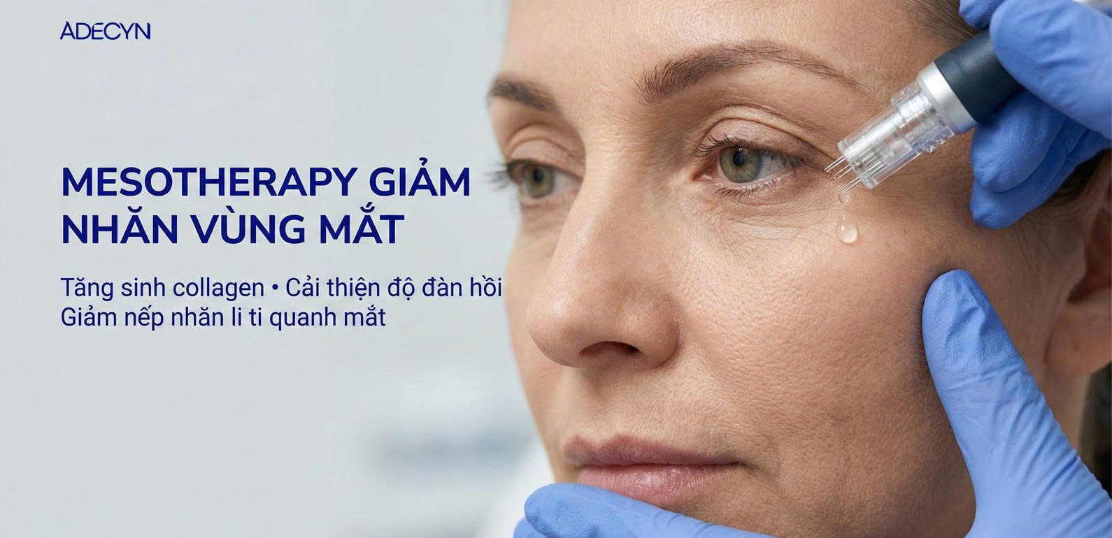 Loại bỏ nhăn mắt cùng Mesotherapy