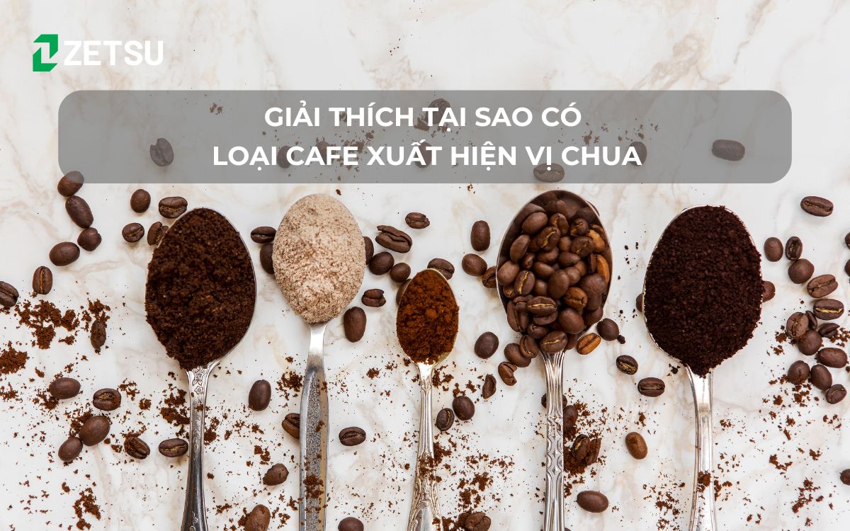 Giải thích tại sao có loại cafe xuất hiện vị chua