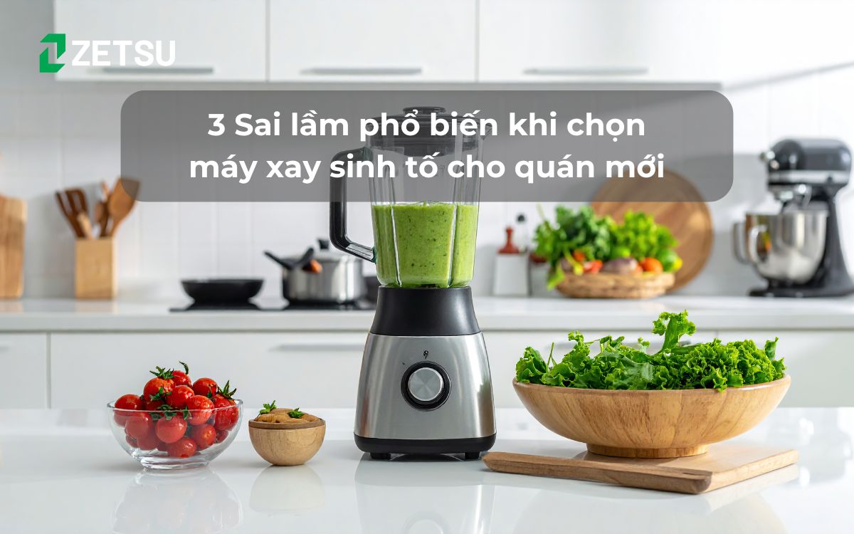 3 Sai lầm phổ biến khi chọn máy xay sinh tố cho quán mới