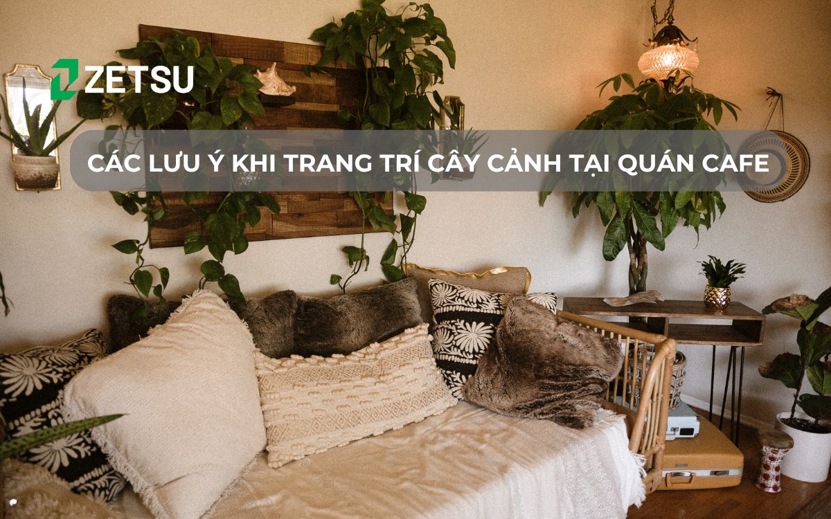 Các lưu ý khi trang trí cây cảnh tại quán cafe