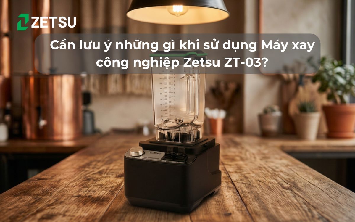 Cần lưu ý những gì khi sử dụng Máy xay công nghiệp Zetsu ZT-03