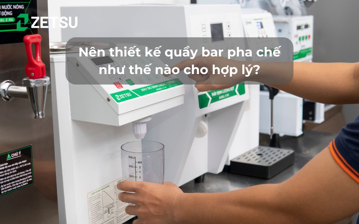 Nên thiết kế quầy bar pha chế như thế nào cho hợp lý?