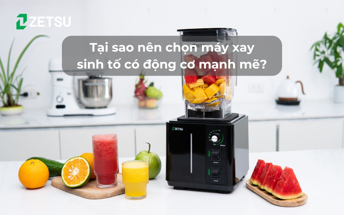 Tại sao nên chọn máy xay sinh tố có động cơ mạnh mẽ?