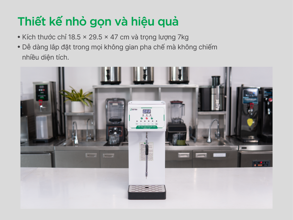 Máy sục sữa áp suất cao Zetsu Z-121
