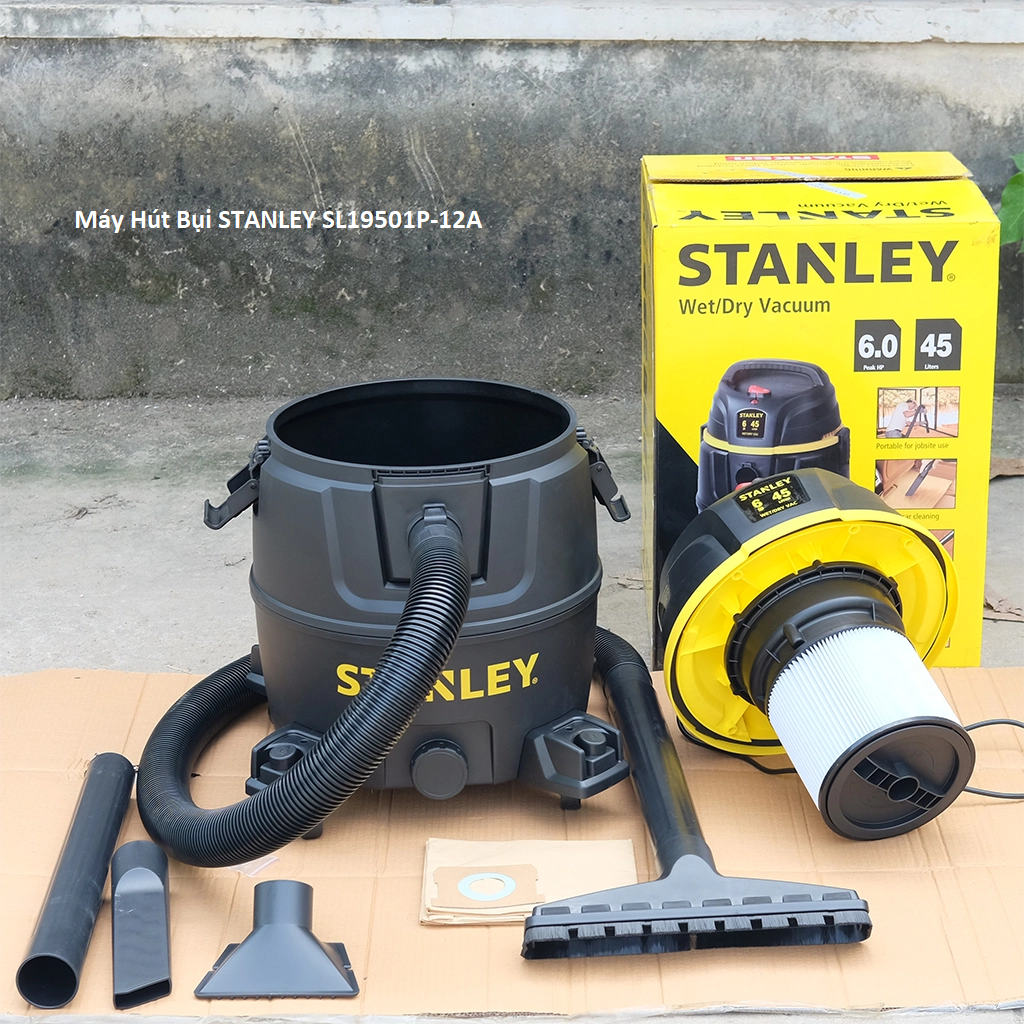 Máy hút bụi 3 chức năng Khô/Ướt/Thổi STANLEY SL19501P-12A và SL19501-12B (motor 2 tầng)