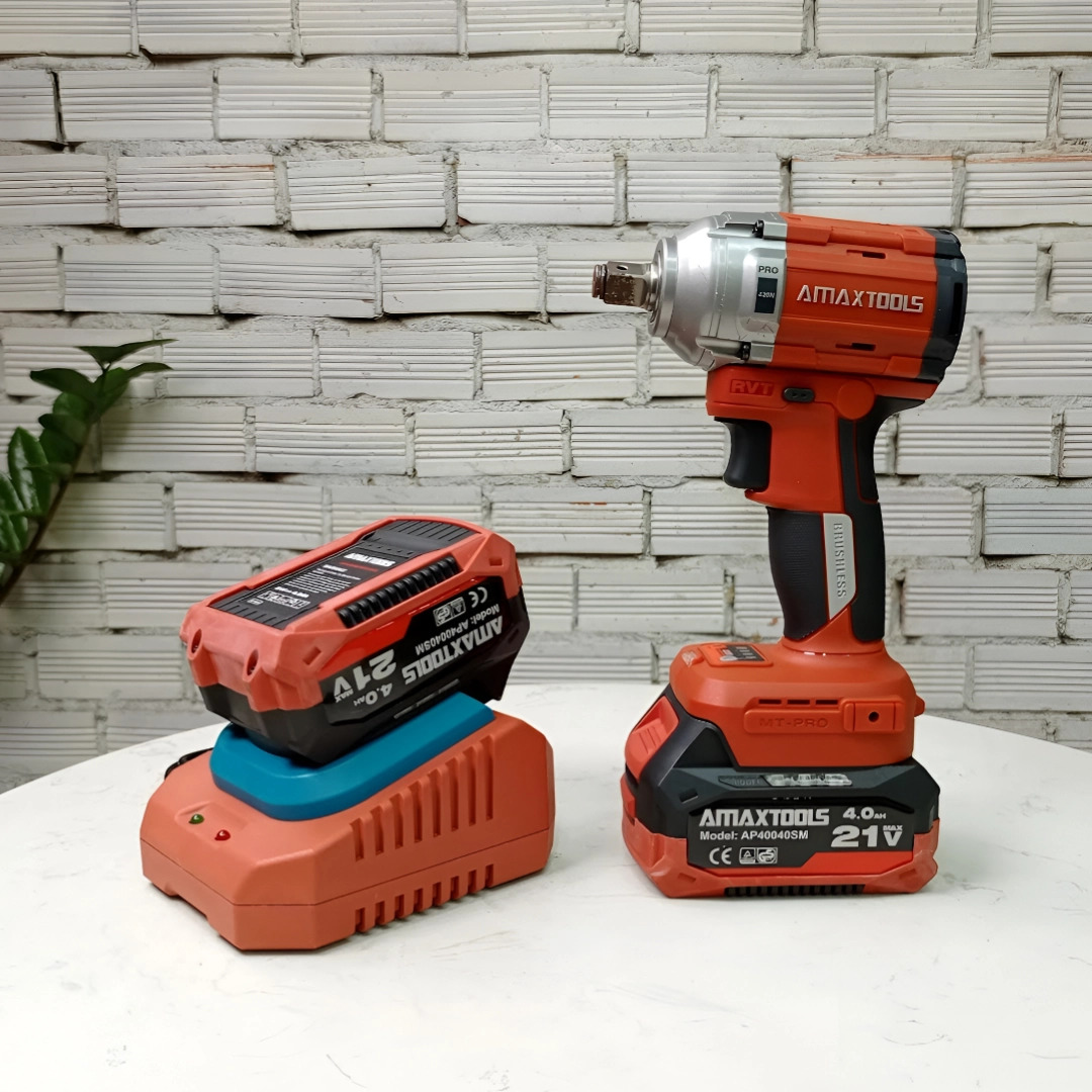 Máy siết bulong dùng pin AMAXTOOLS ABL42012SM (chưa có pin sạc)