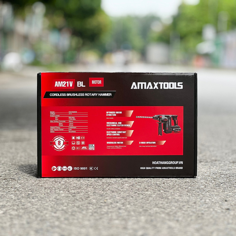 Máy khoan bê tông sử dụng pin AMAXTOOLS A3CN285M (chưa có pin sạc)