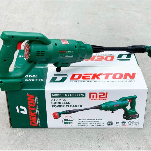 Máy xịt rửa xe dùng pin DEKTON M21-SRX775 (Chưa có pin và sạc)