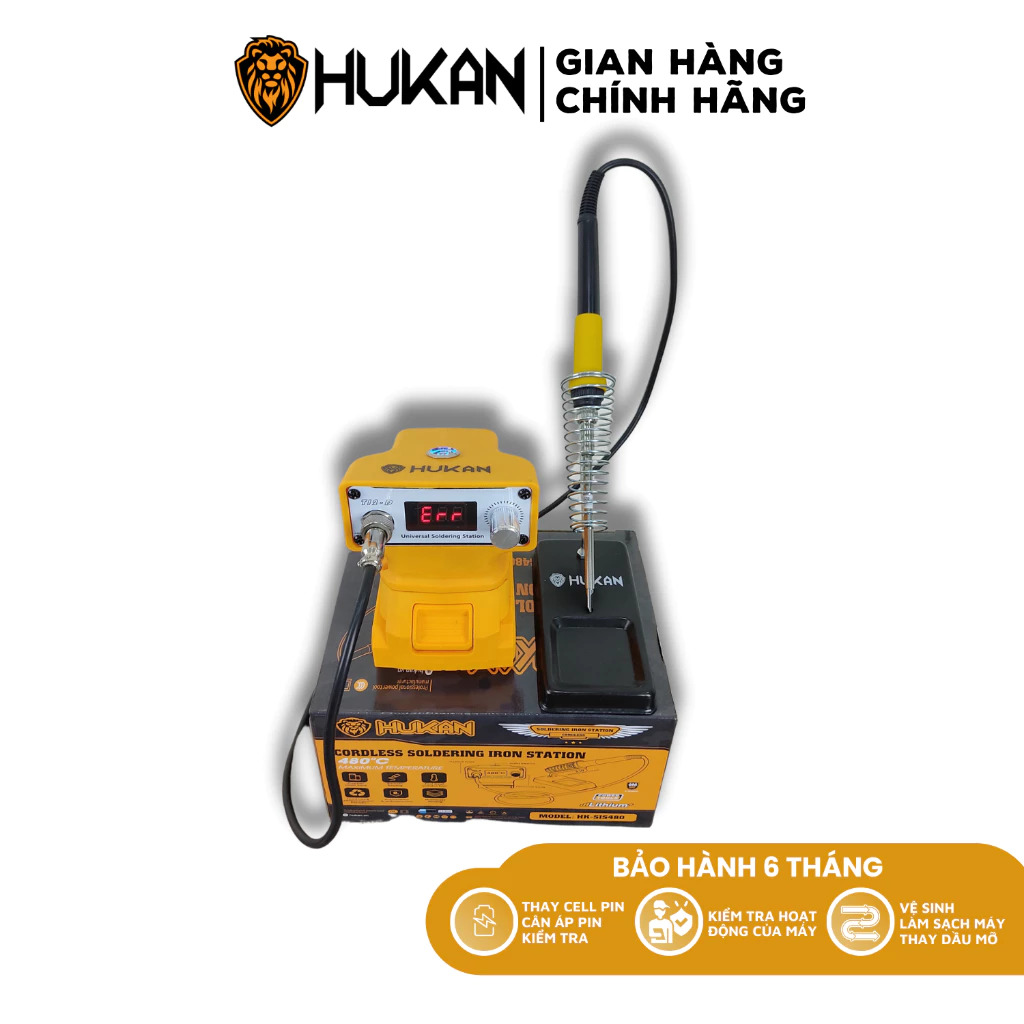 Máy hàn thiếc sử dụng pin HUKAN HK-SIS480 (chưa có pin và sạc)