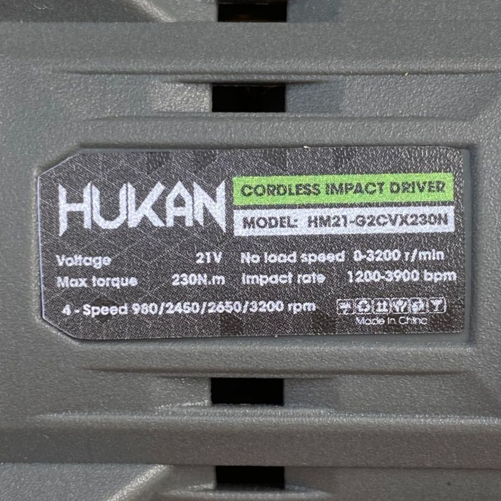 Máy chuyên vít HUKAN HM21-G2CVX230N (chưa có pin và sạc)