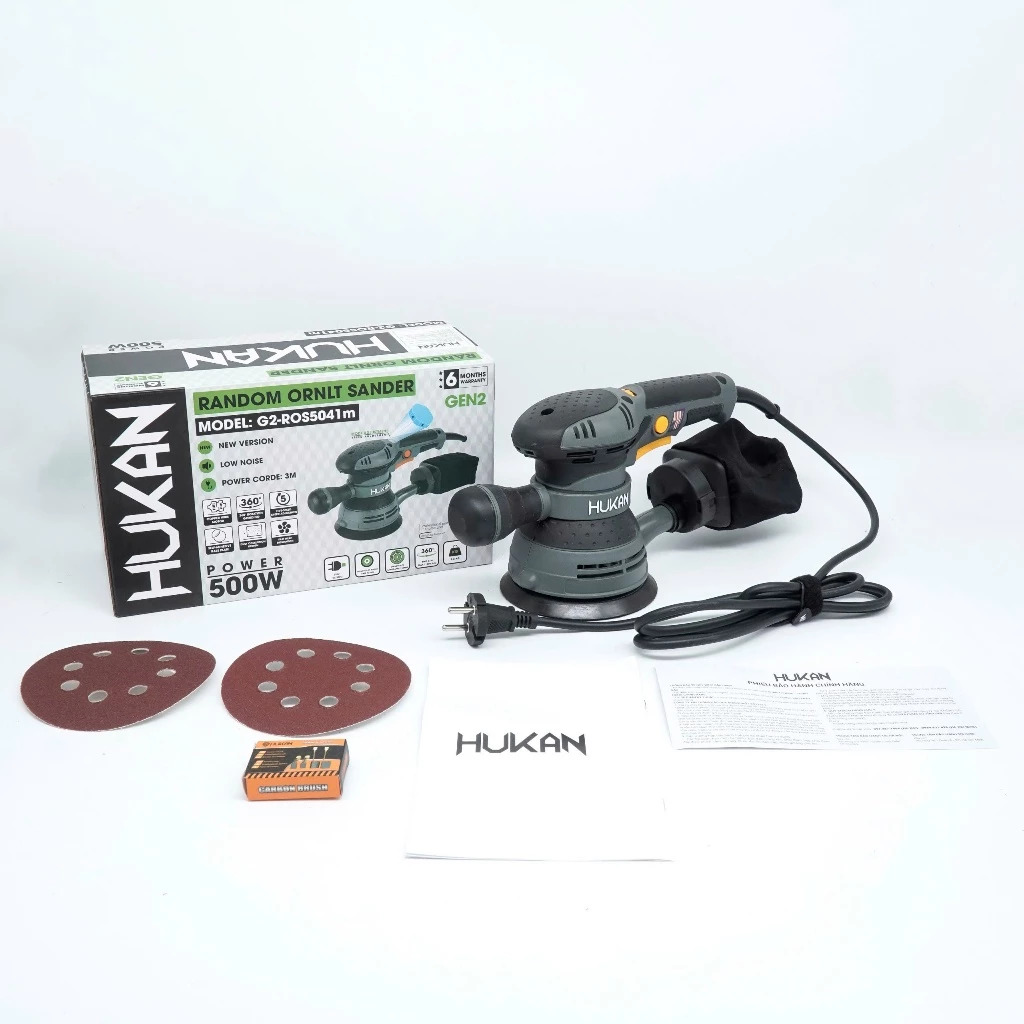 Máy chà nhám sử dụng điện HUKAN G2-ROS5041m