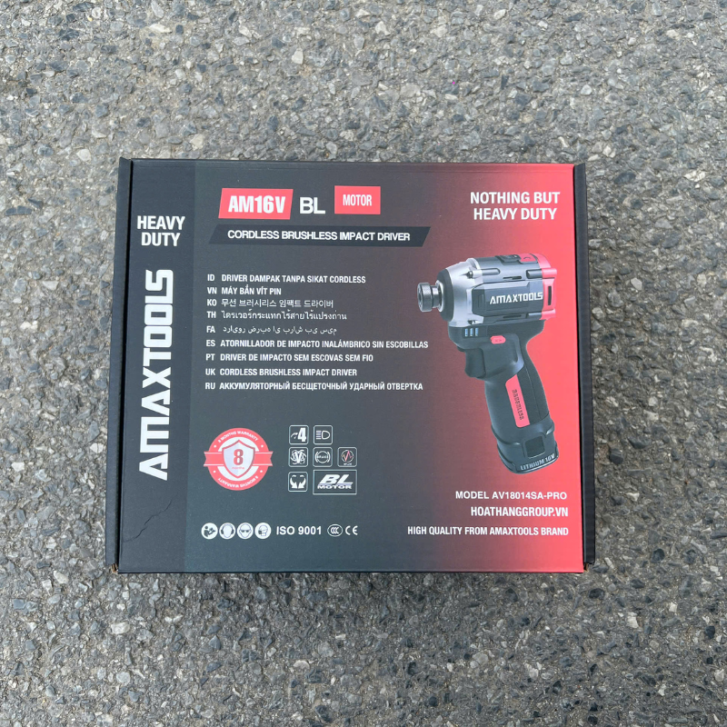Máy chuyên vít có búa dùng pin AMAXTOOLS AV18014SA-PRO