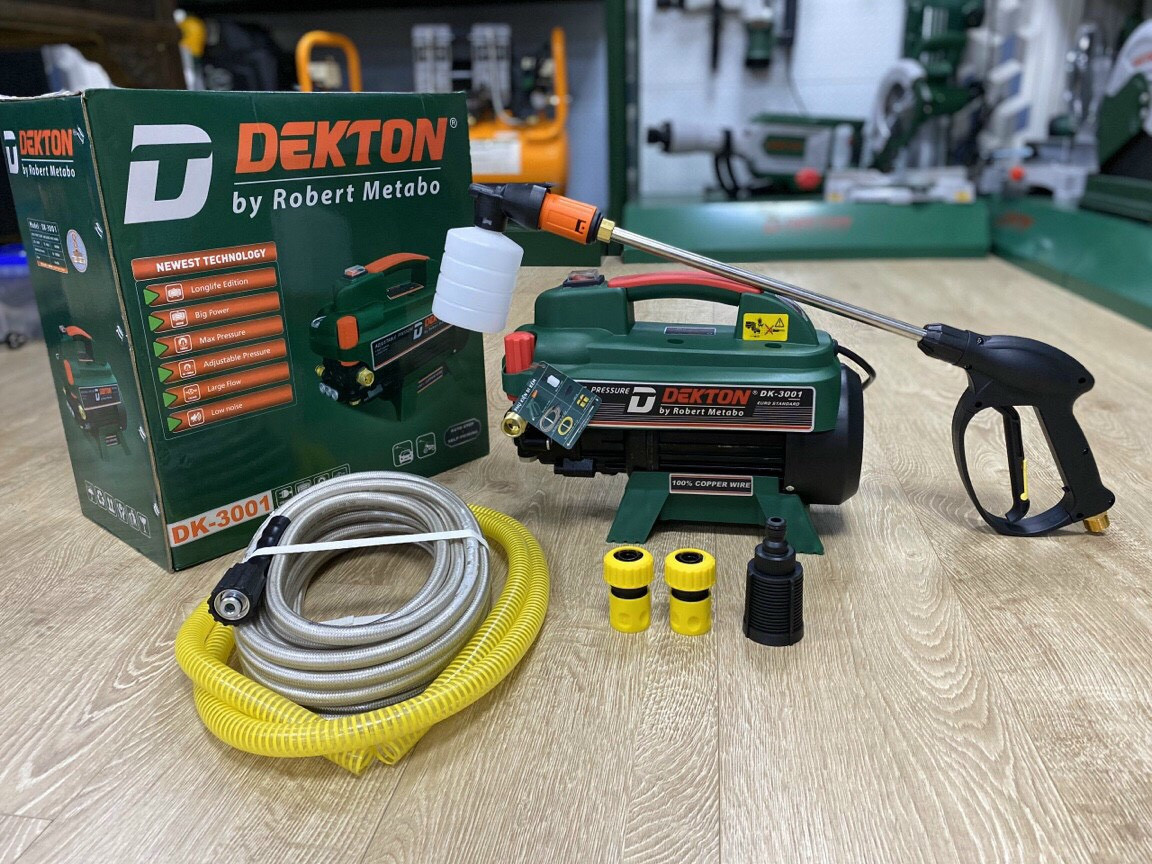 Máy rửa xe điện DEKTON DK-CWR3001 (CHỈNH ÁP) CÓ CHỐNG GIẬT