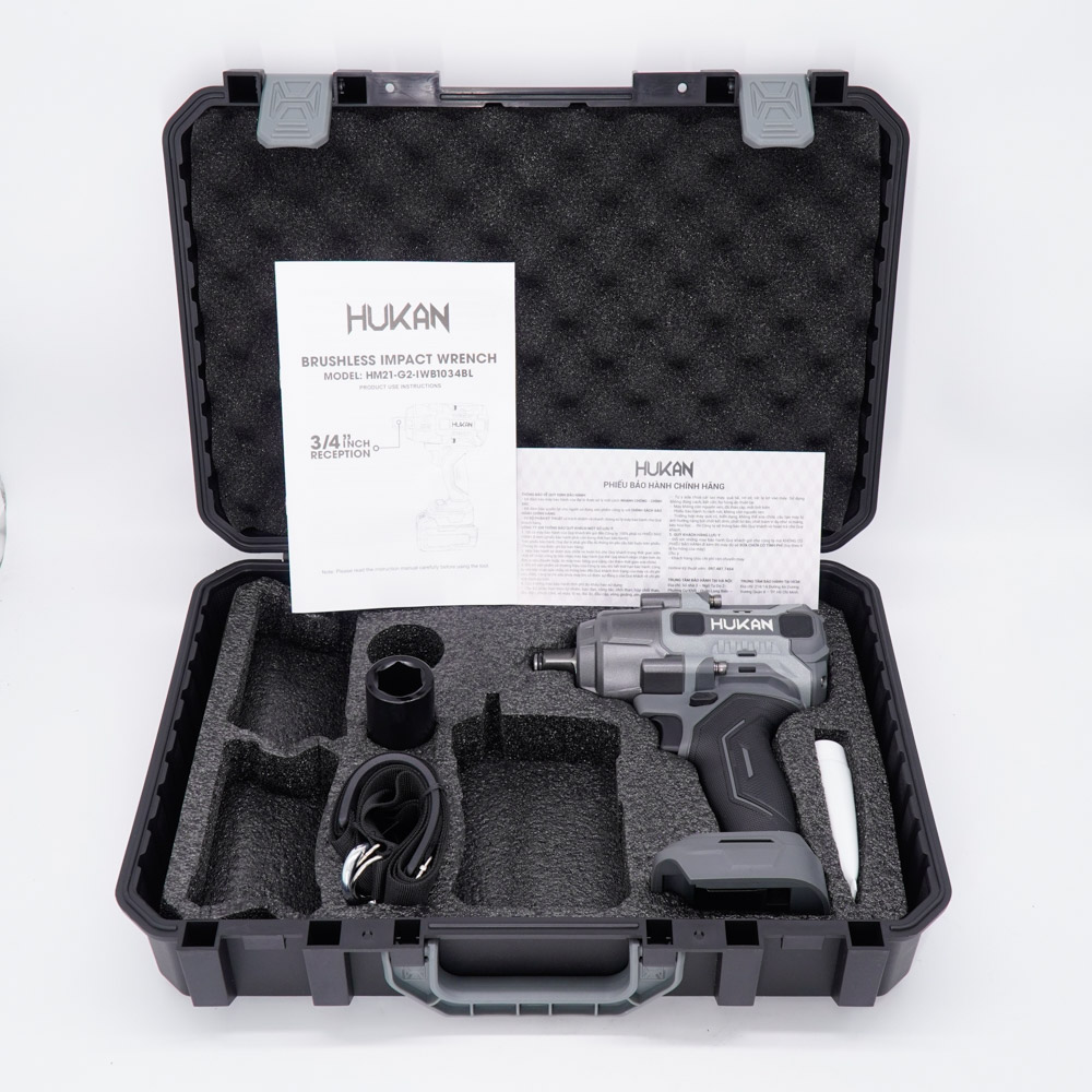Máy siết bulong dùng pin HUKAN HM21-G2-IWB1034BL (chưa có pin và sạc)