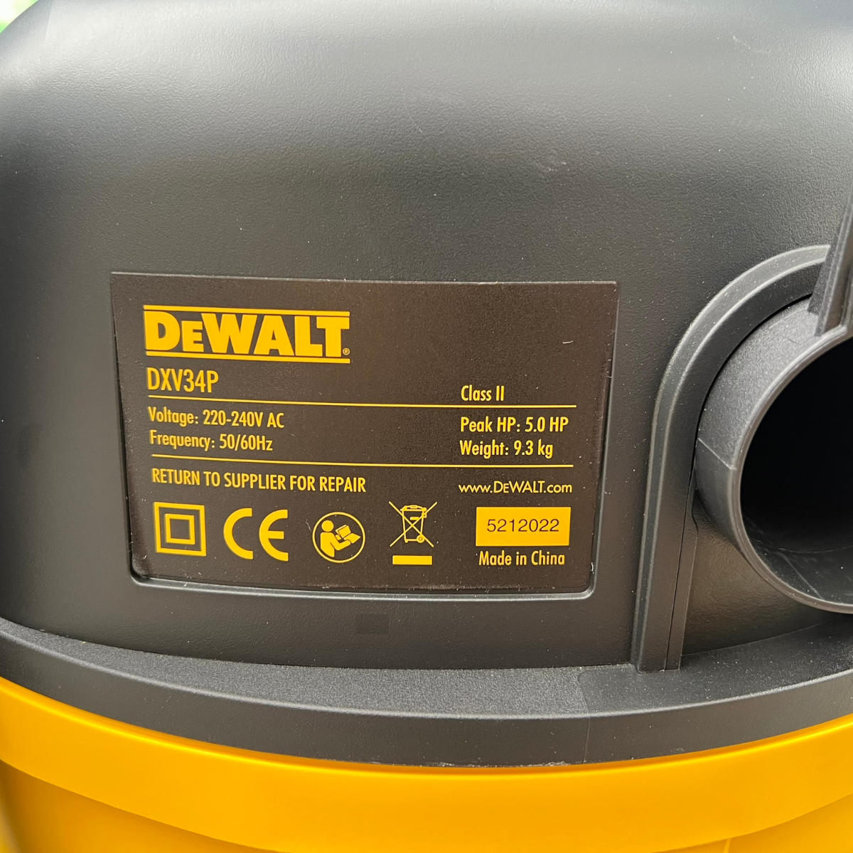 Máy hút bụi 3 chức năng ướt/khô/thổi 34 lít DEWALT DXV34P