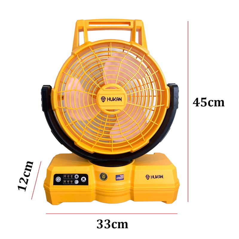 Quạt dùng pin & điện HUKAN HK-RFN3000 (chưa có pin và sạc)