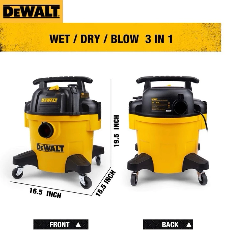 Máy hút bụi 3 chức năng ướt/khô/thổi 23 lít DEWALT DXV23P