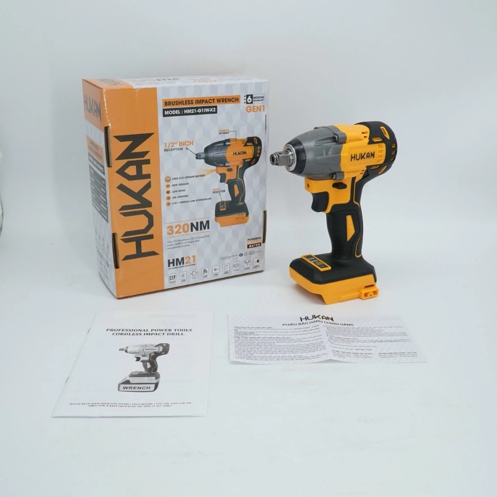 Máy siết bulong dùng pin HUKAN HM21-G1IW-X2