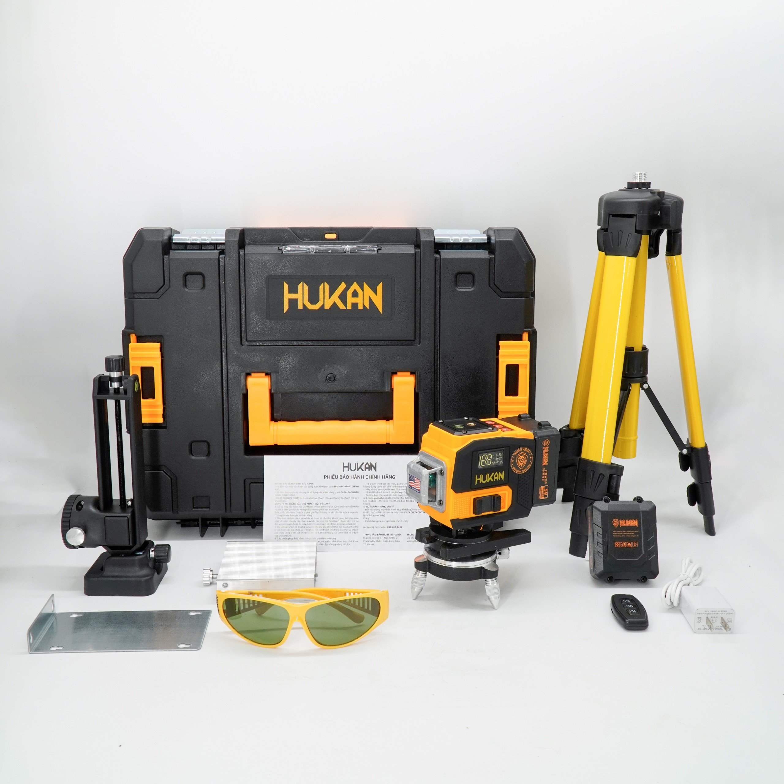 Máy cân bằng laser 12 line HUKAN HK-G1-T97 (kèm chân)