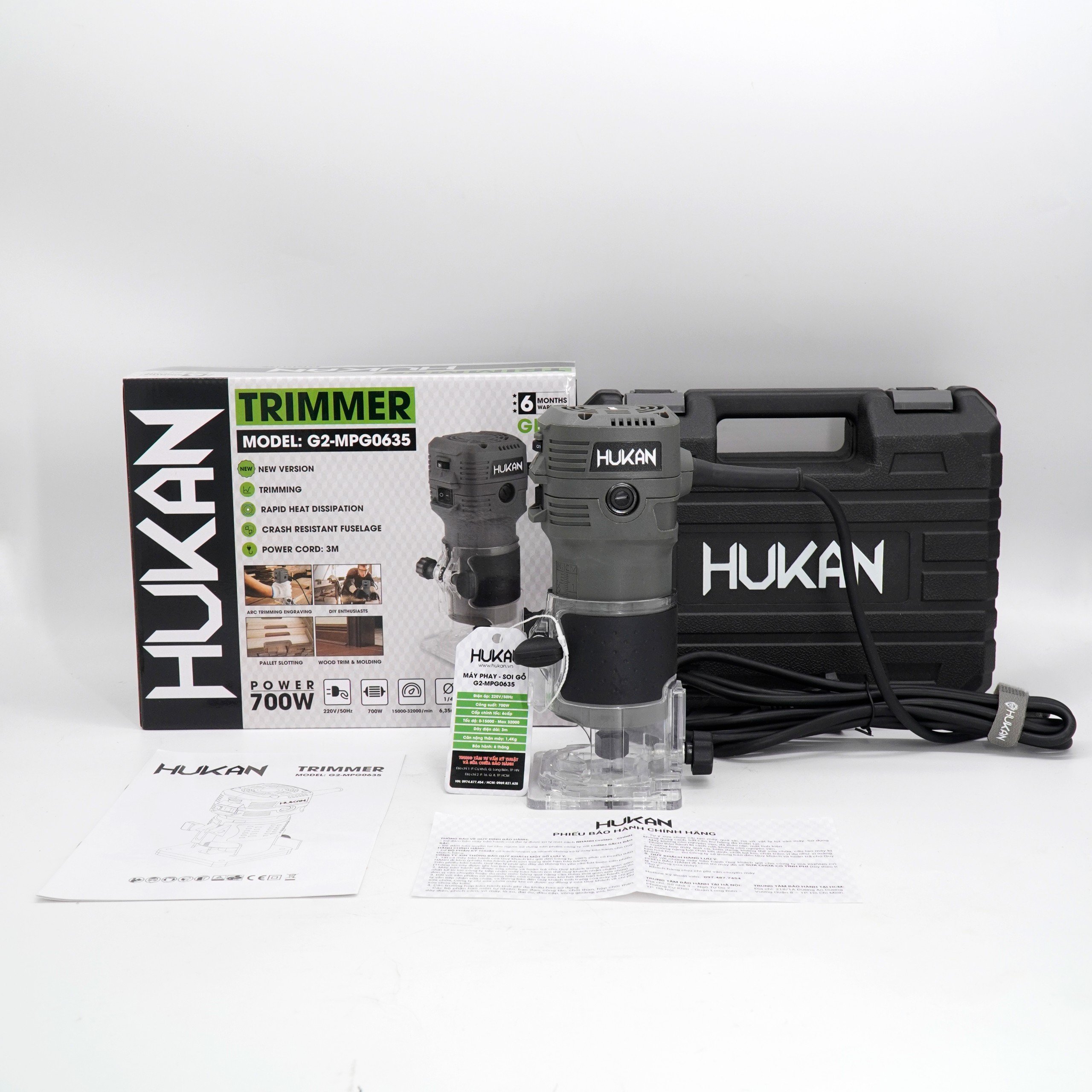 Máy phay – soi gỗ dùng điện HUKAN GEN2 G2-MPG0635