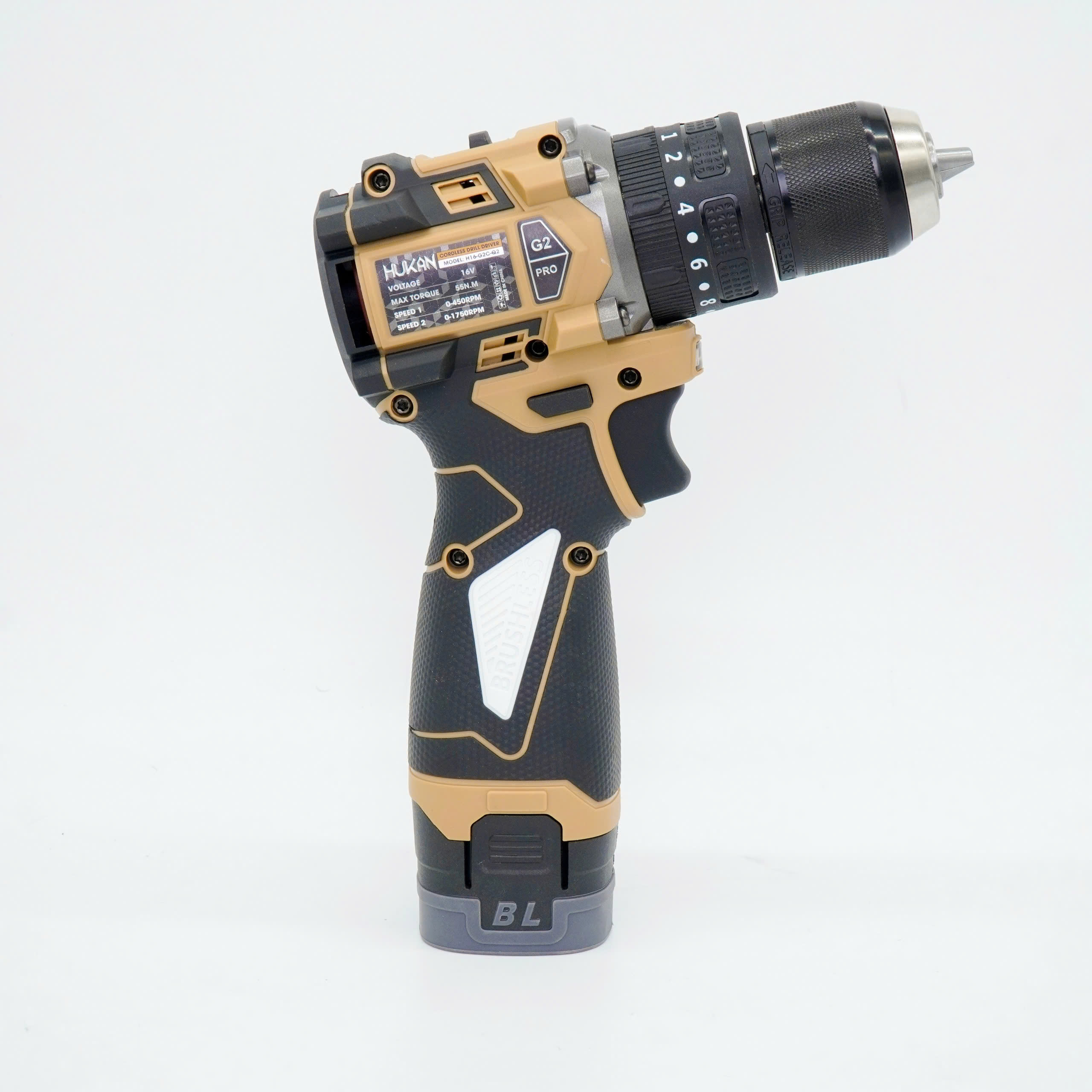 Máy khoan dùng pin 10mm Gen 2 HUKAN H16-G2C-Q2 và H16-G2X-Q2 (có khóa trục)