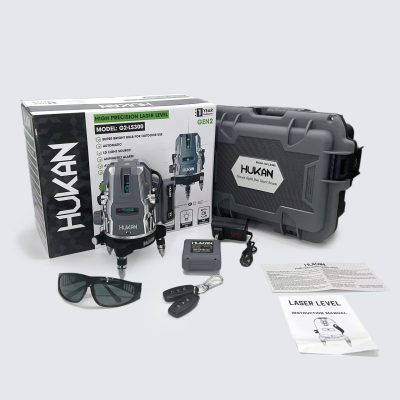 Máy cân bằng laser siêu sáng 5 tia xanh HUKAN G2-LS300 (không kèm chân)