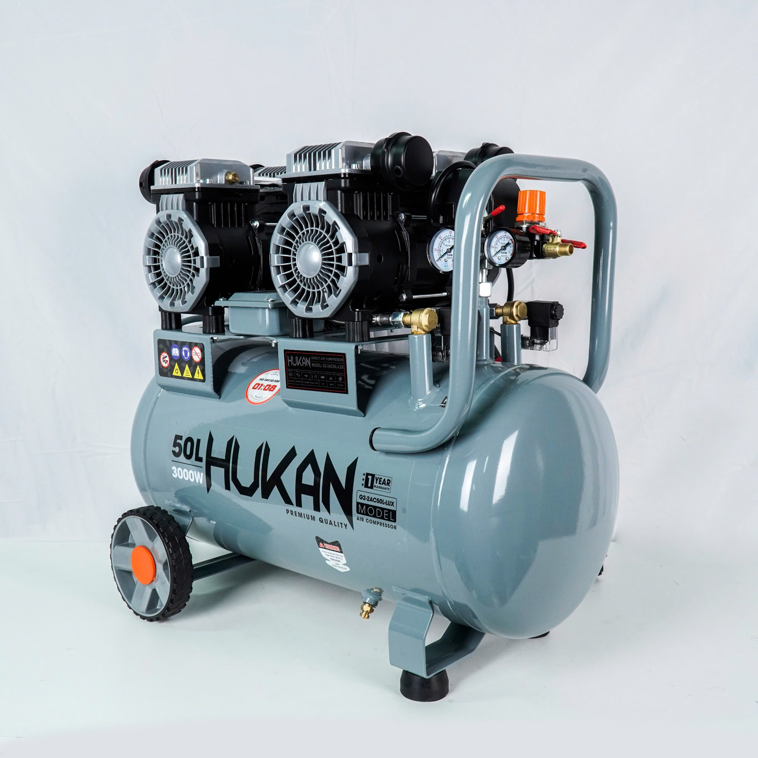 Máy nén khí không dầu 50 lít HUKAN (GEN2 PRO) G2-2AC50L-LUX