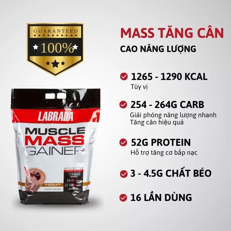 Labrada Muscle Mass Gainer 12lbs