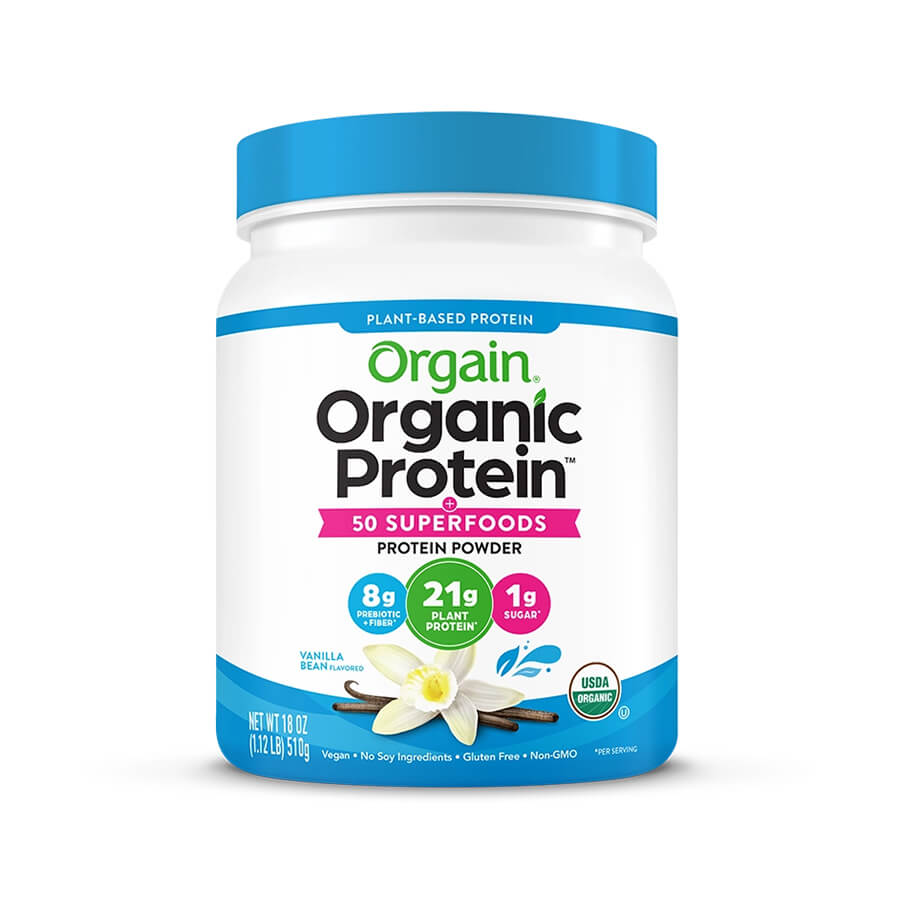 Orgain Organic Protein & Superfoods Plant Based Protein Powder, 1.121Lbs