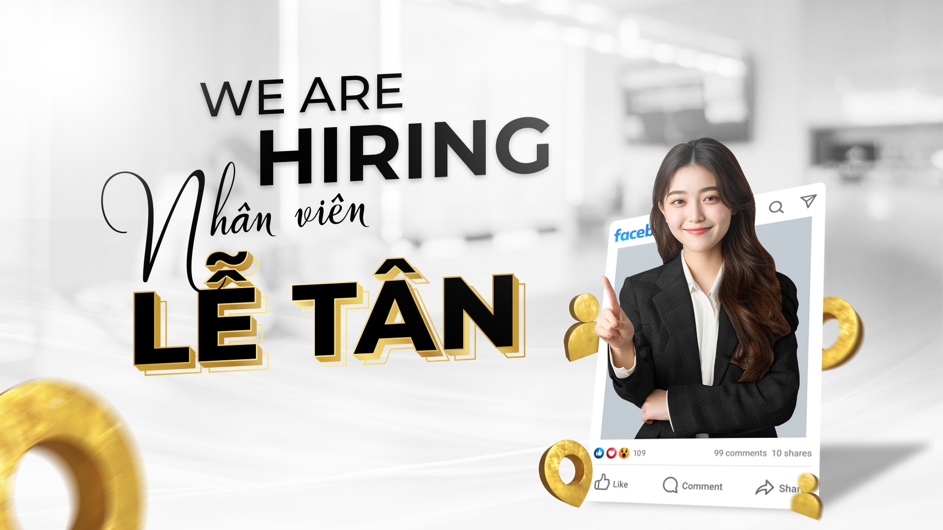 [TUYỂN DỤNG] MAJESTIC REALTY TUYỂN DỤNG NHÂN VIÊN LỄ TÂN - MỞ LỐI TƯƠNG LAI, SỰ NGHIỆP BỀN VỮNG.