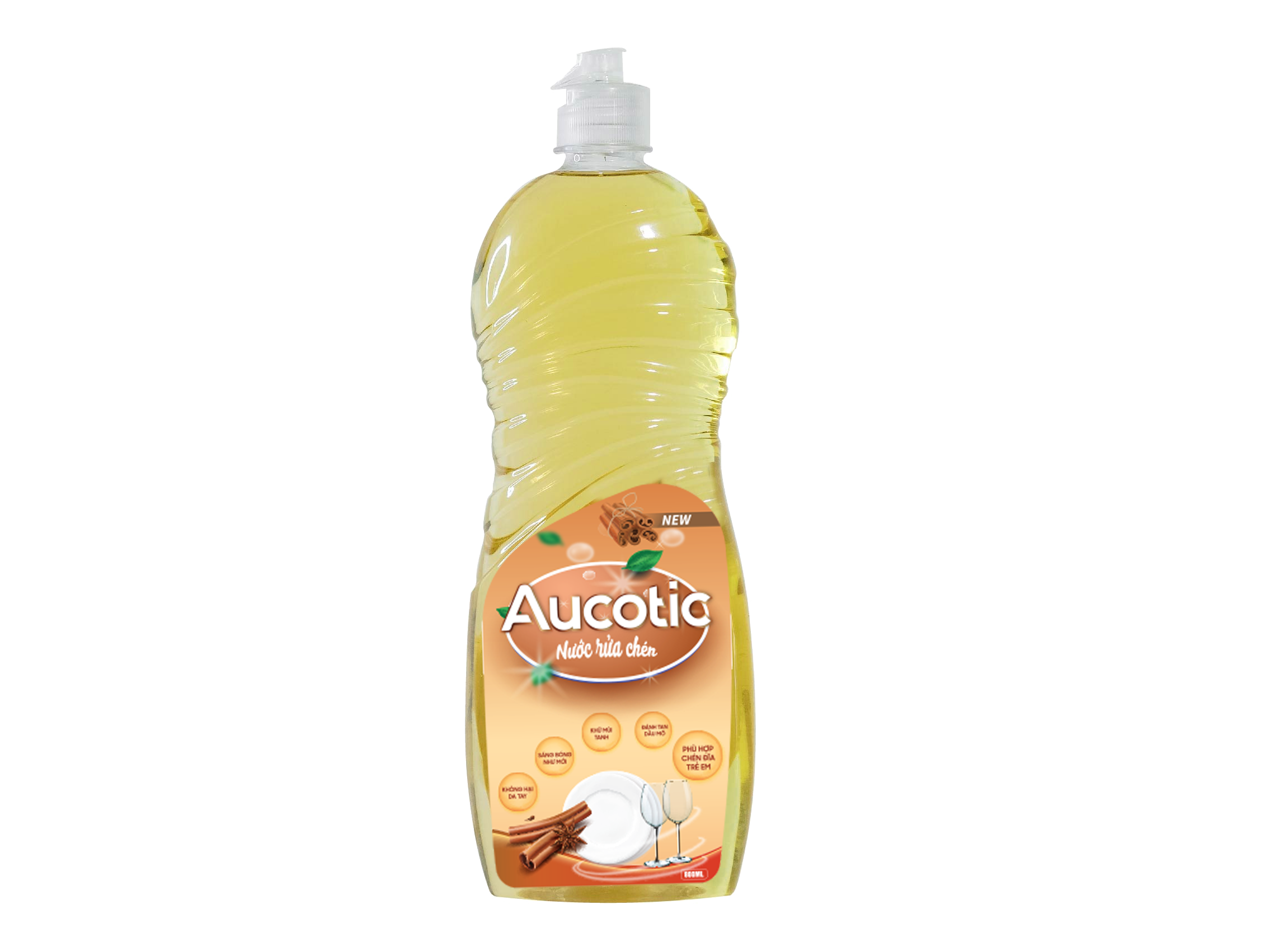 Nước rửa chén AUCOTIC hương quế 800ml