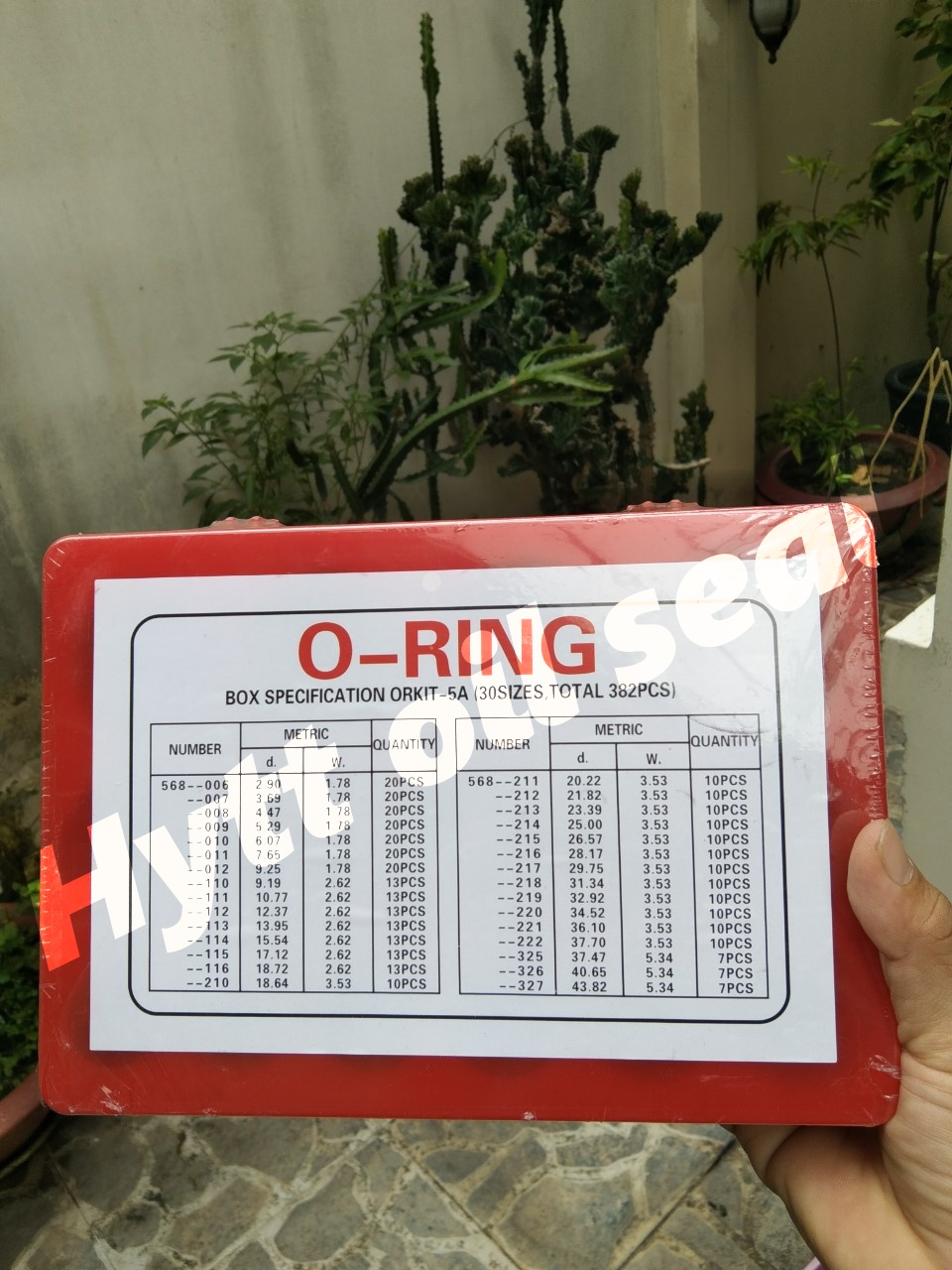 HỘP ORING KIT CAO SU CHẮN DẦU (màu đỏ)