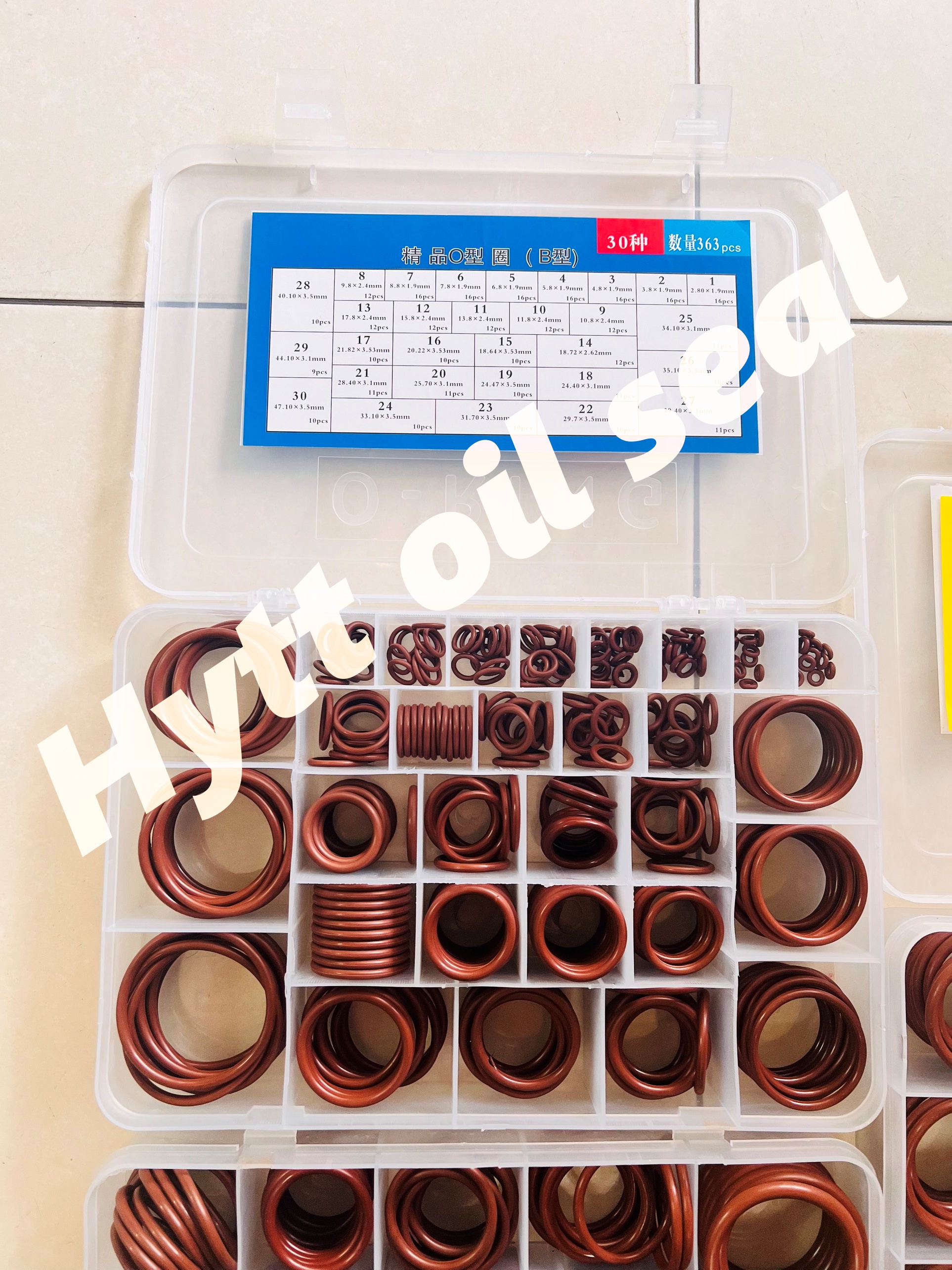 HỘP SIN CHỊU NHIỆT CAO ORING GIOĂNG CHỊU NHIỆT VITON KIT (màu vàng)