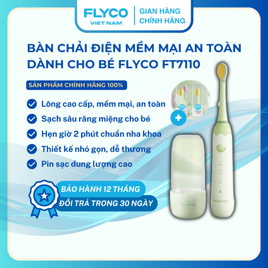 Bàn chải điện trẻ em Flyco FT7110