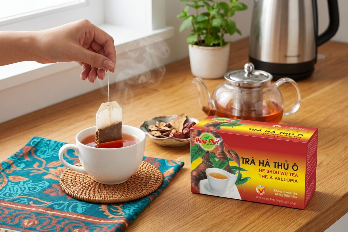 Cách Pha Trà Hà Thủ Ô Hùng Phát Nóng Và Lạnh Dễ Làm Tại Nhà