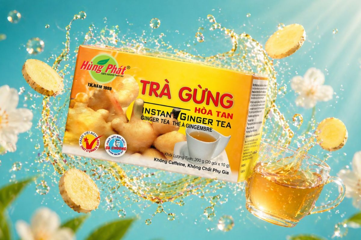 Cách pha Trà Gừng Hòa Tan đúng chuẩn để cảm nhận trọn vẹn