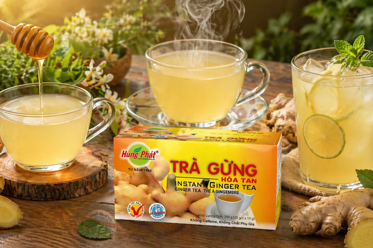 3 cách biến tấu Trà Gừng Hòa Tan cho những ngày cần đổi vị