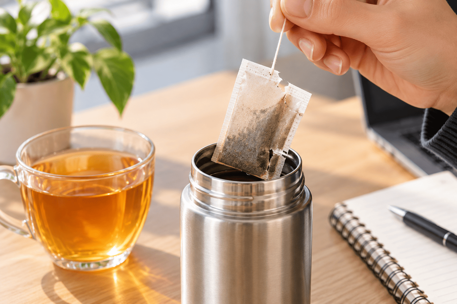 Trà túi lọc tim sen bị rách khi pha phải làm sao? Cách xử lý khi vụn trà rơi ra ly