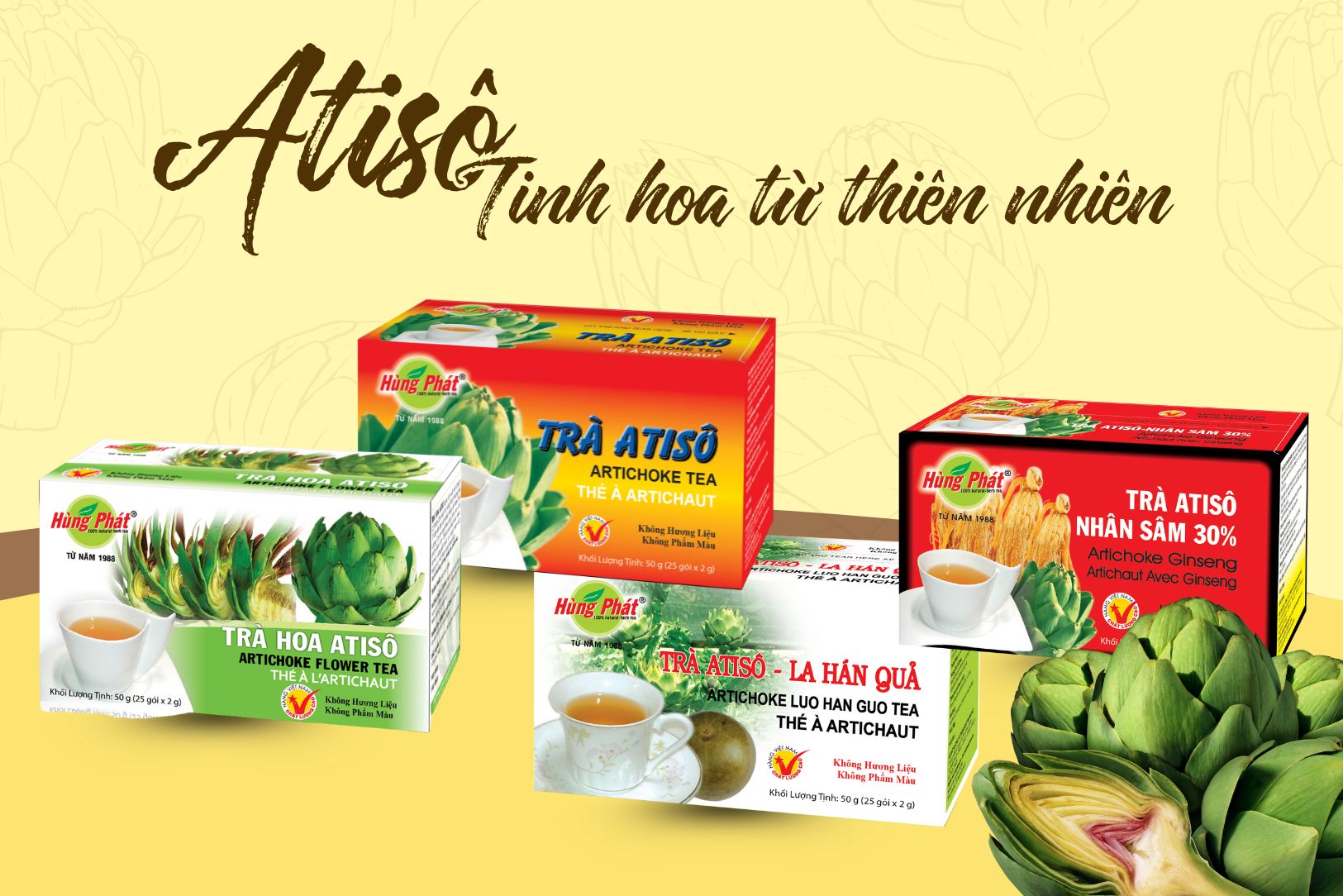 Lợi Ích Của Các Sản Phẩm Trà Atiso Hùng Phát