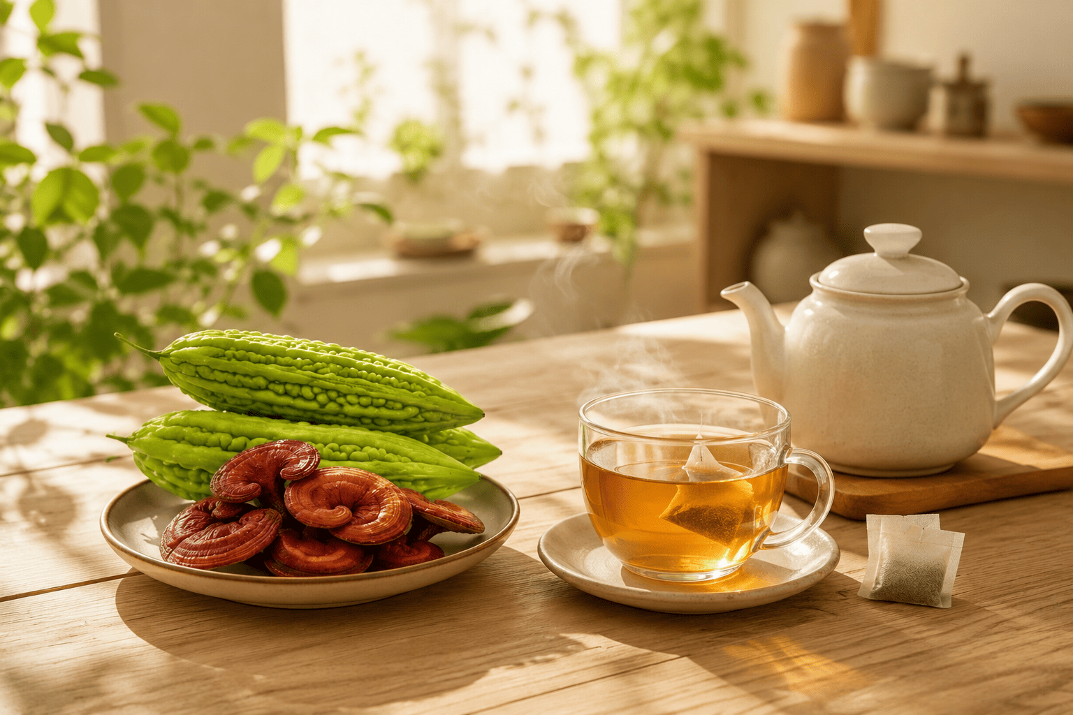 Trà Khổ Qua Và Linh Chi Khi Kết Hợp Sẽ Cho Trải Nghiệm Vị Như Thế Nào?