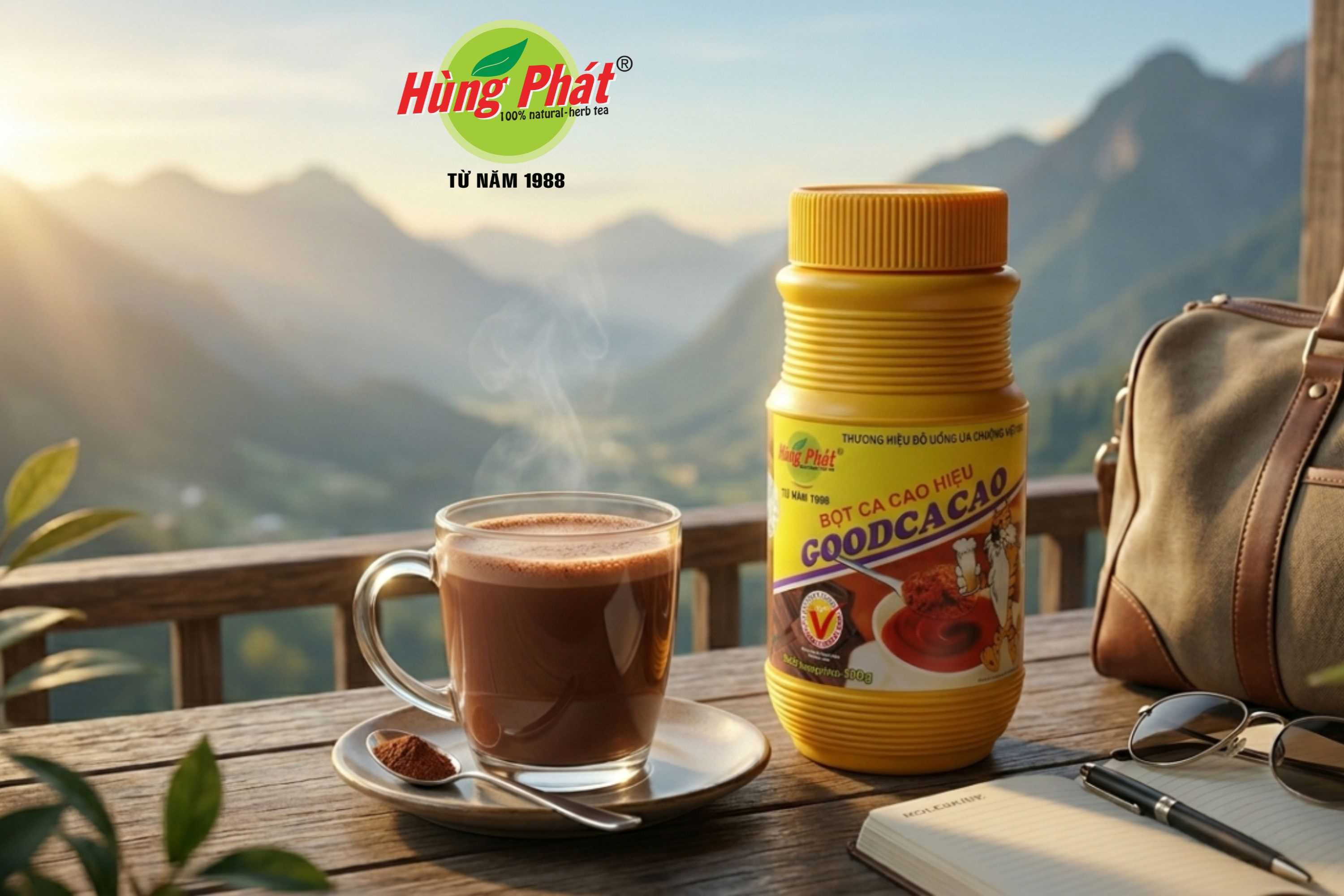 Khi đi xa mang theo Bột Good Cacao giúp duy trì thói quen quen thuộc mỗi ngày