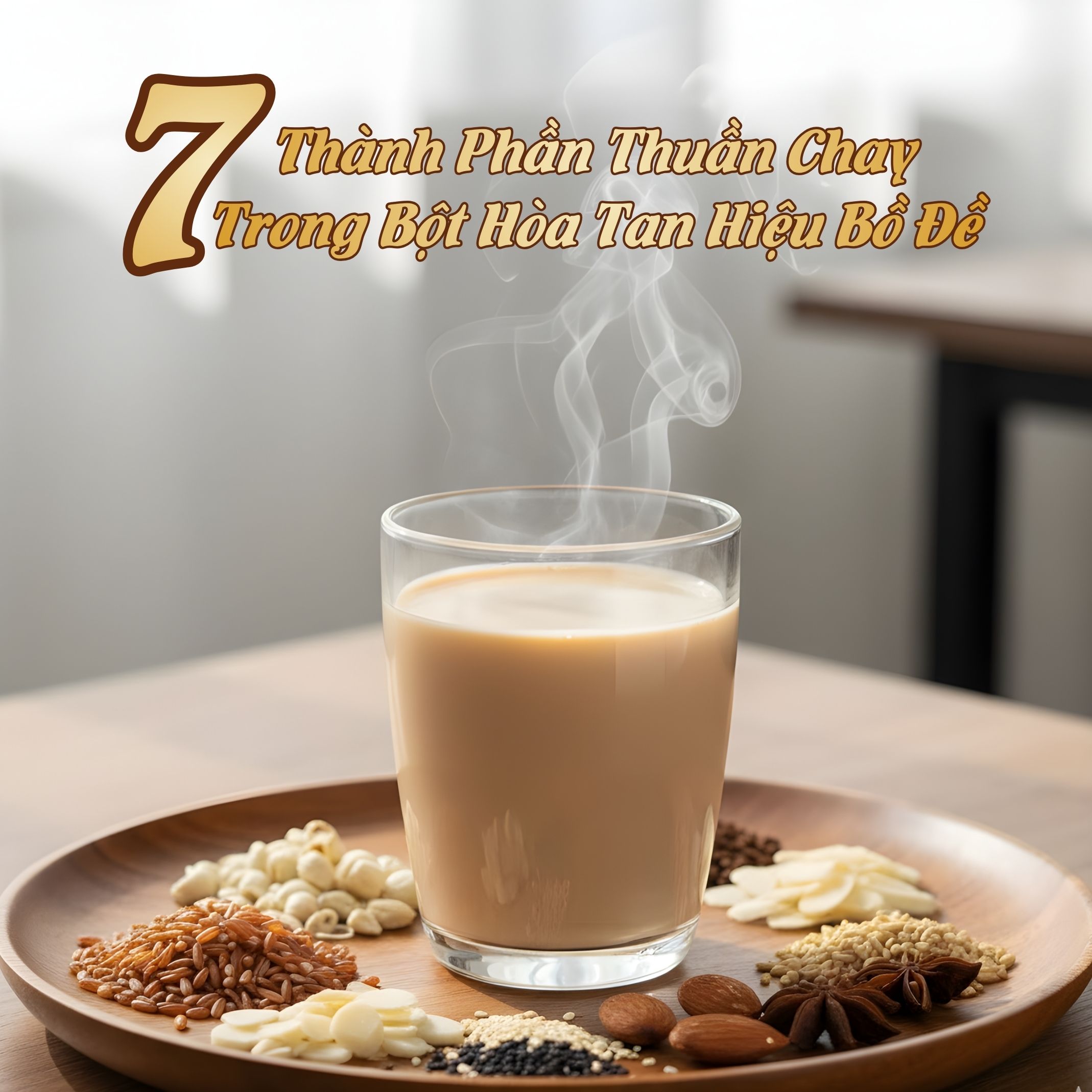 7 Thành Phần Thuần Chay Trong Bột Hòa Tan Hiệu Bồ Đề