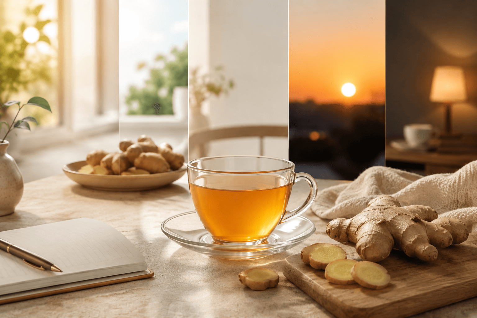 Nên uống trà gừng vào lúc nào? Gợi ý theo từng thời điểm trong ngày
