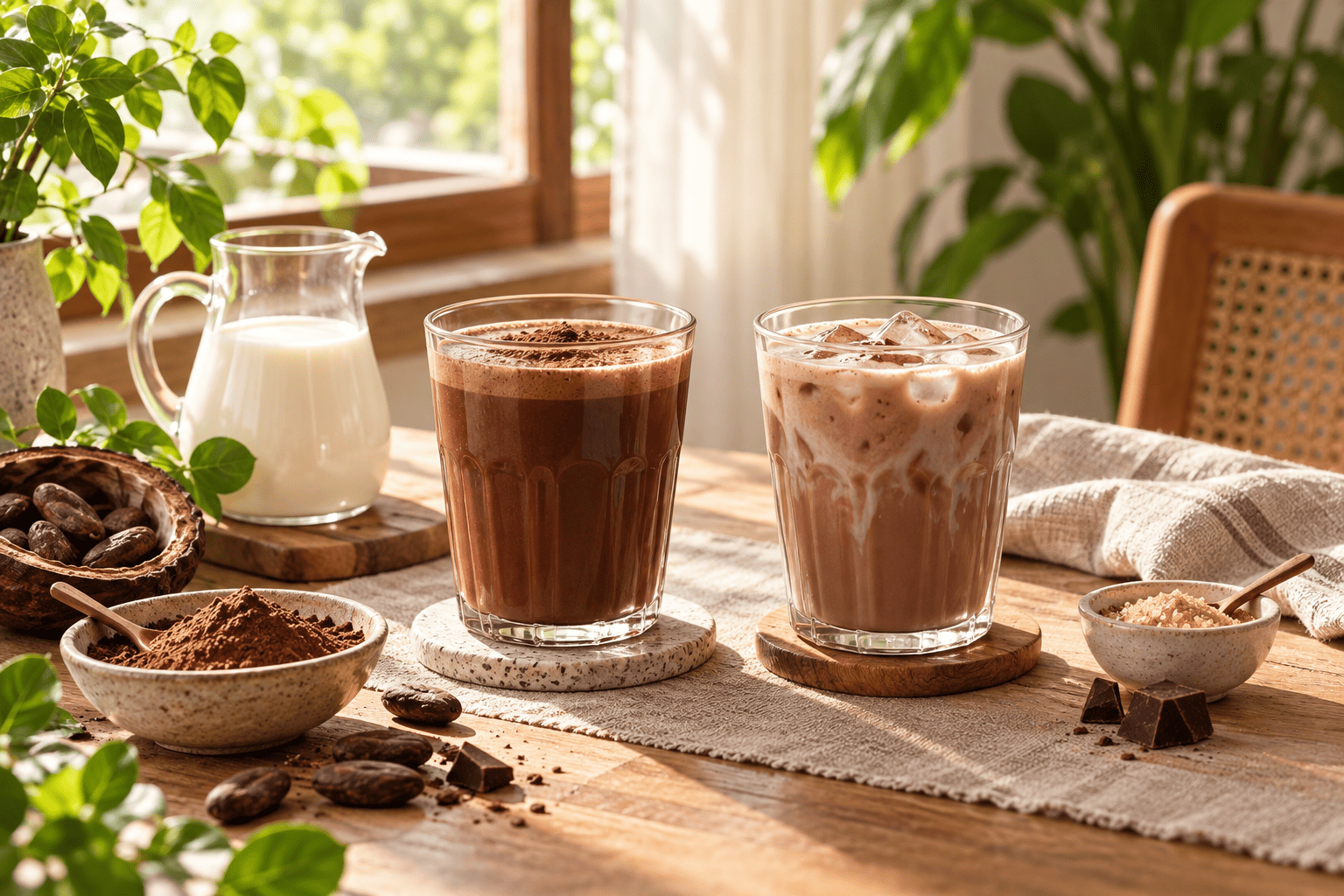 Bột cacao pha sữa tươi không đường hay có đường? Khác nhau ở đâu?
