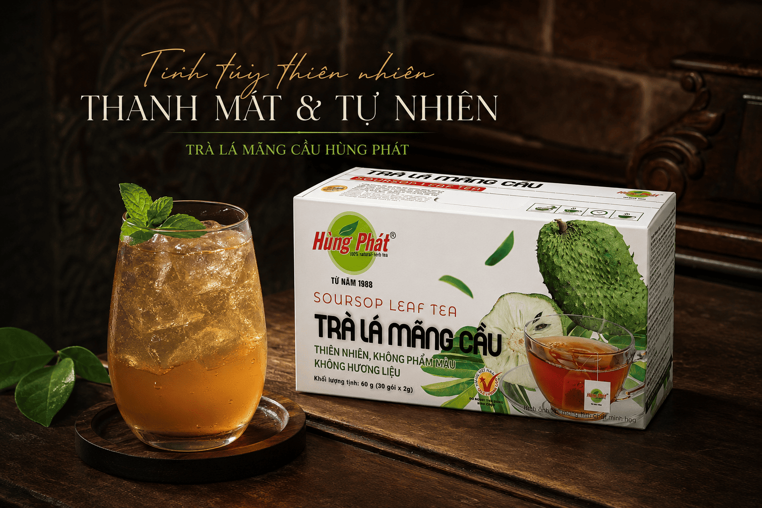 Một Tách Trà Lá Mãng Cầu Cho Khoảnh Khắc Nghỉ Nhẹ Cuối Ngày
